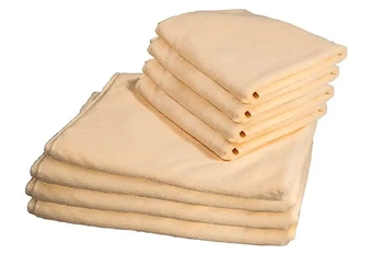 Billede af Microfiber håndklæder - pakke med 8 stk - Creme - Letvægts håndklæder